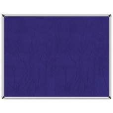 Panou de pluta cu rama de aluminiu si invelis textil bleumarin 60 x 90 cm